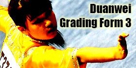  Wushu Grading Form - Duanwei Grading 3
